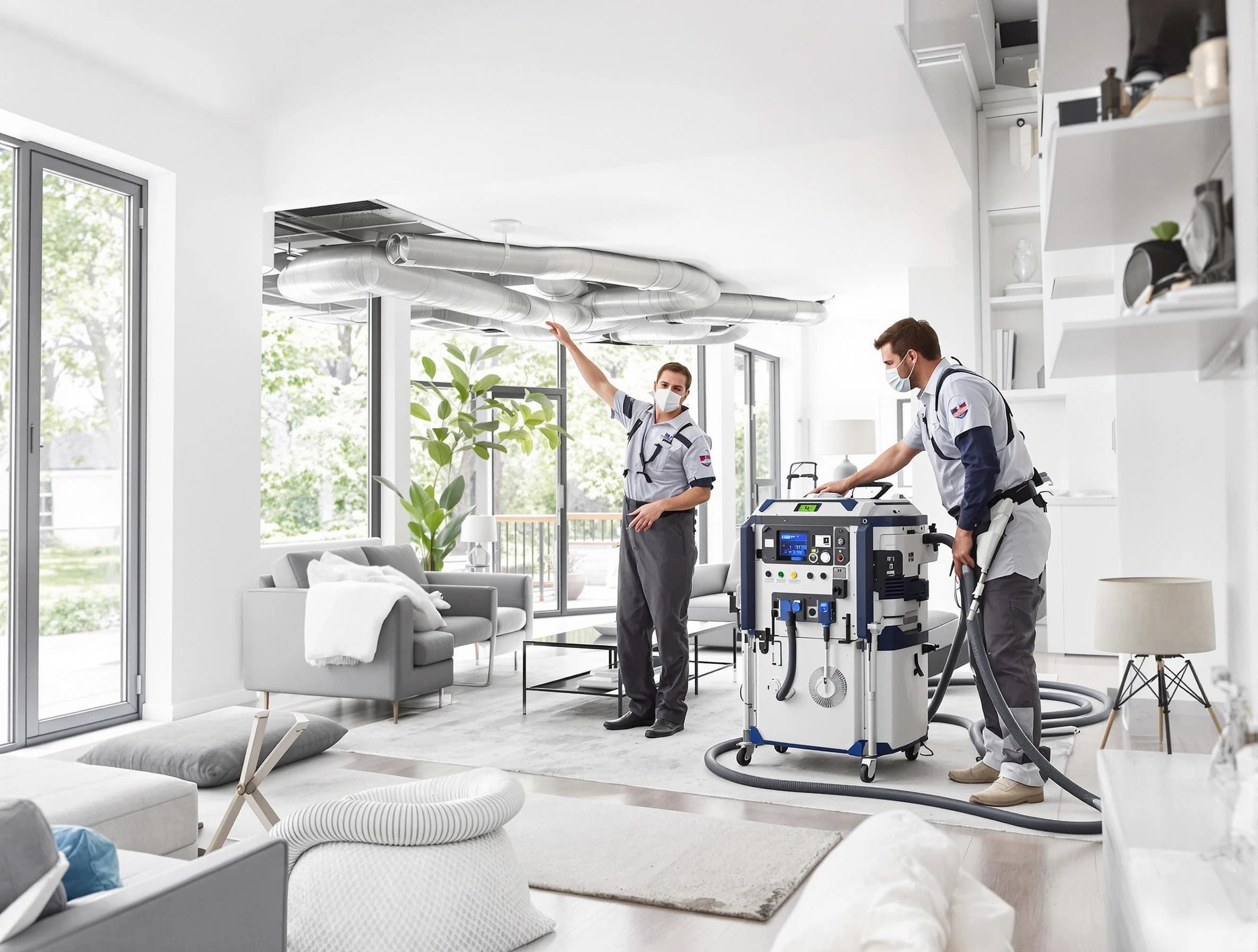 Chelsea Air Duct Cleaning professional conducting pure air duct cleaning with state-of-the-art equipment in Chelsea