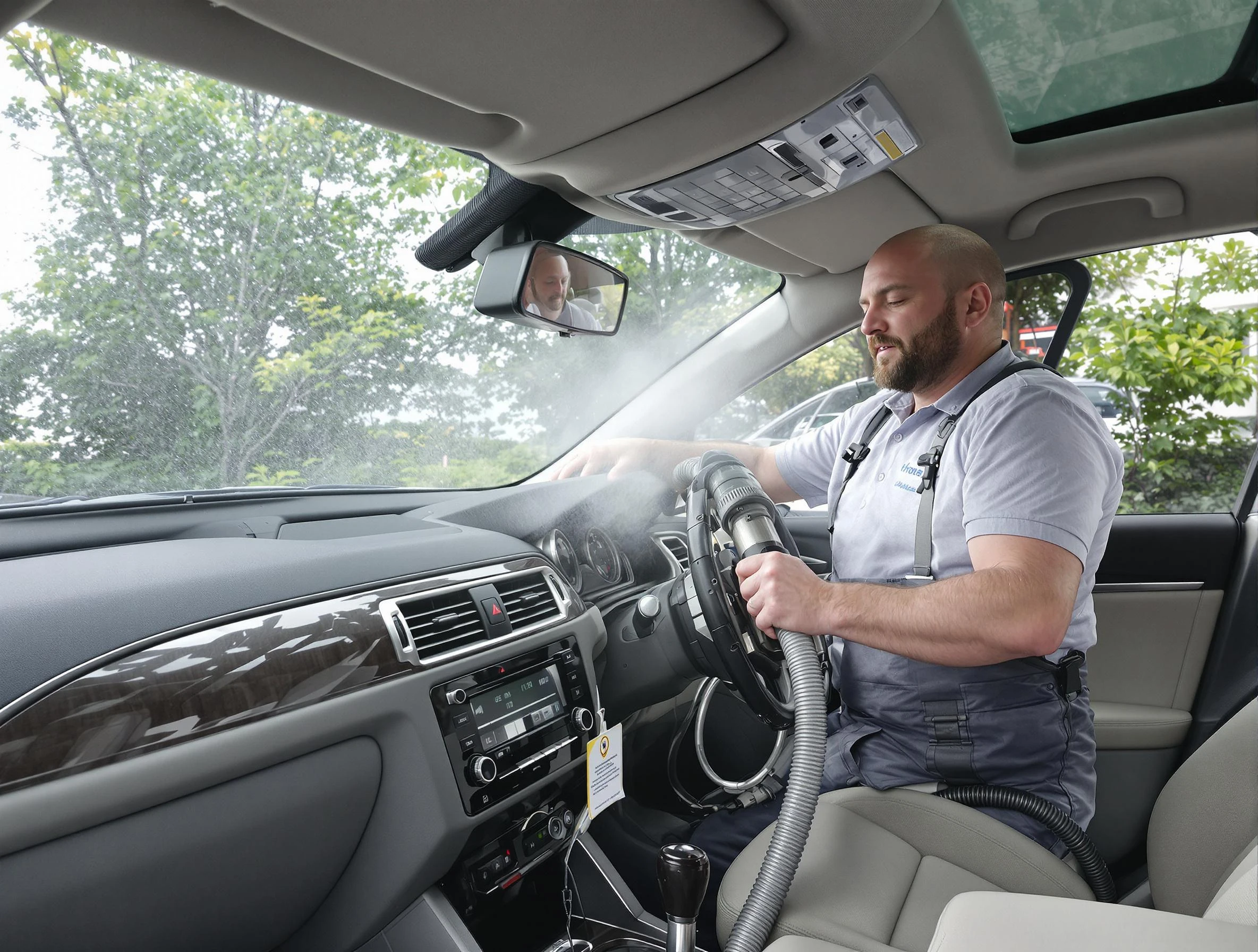 Chelsea Air Duct Cleaning specialist performing professional car duct cleaning in Chelsea